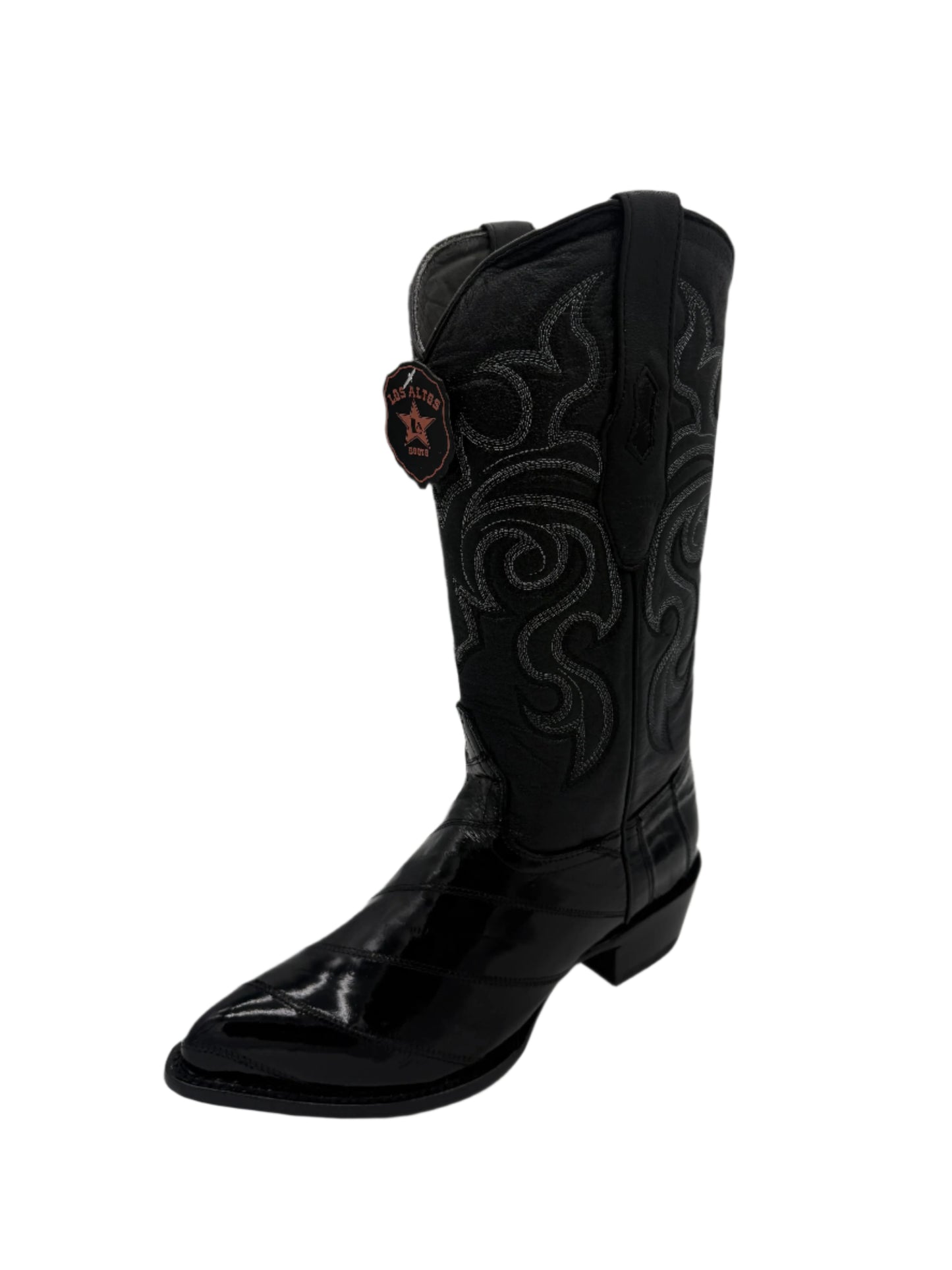 Men's Los Altos Black Eel J-Toe Boot